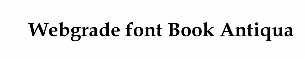 Serif font
